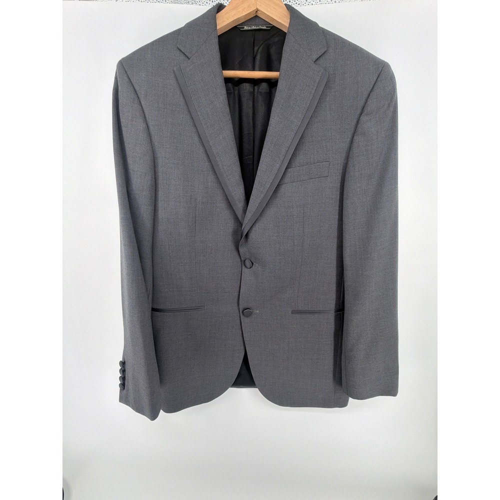 Joseph Abboud Namur Tuxedo‎ Mens Gray Wool Blazer Modern Fit Two Button 38R 0801